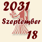 Szűz, 2031. Szeptember 18