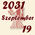 Szűz, 2031. Szeptember 19