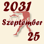 Mérleg, 2031. Szeptember 25
