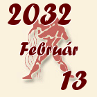 Vízöntő, 2032. Február 13