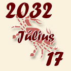 Rák, 2032. Július 17