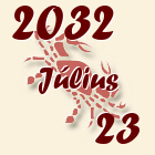 Rák, 2032. Július 23