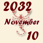Skorpió, 2032. November 10
