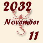 Skorpió, 2032. November 11