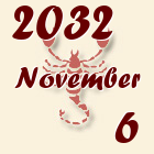 Skorpió, 2032. November 6