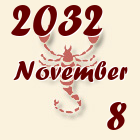 Skorpió, 2032. November 8