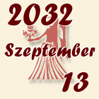 Szűz, 2032. Szeptember 13