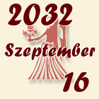 Szűz, 2032. Szeptember 16