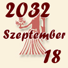 Szűz, 2032. Szeptember 18
