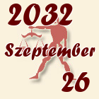 Mérleg, 2032. Szeptember 26