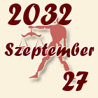 Mérleg, 2032. Szeptember 27