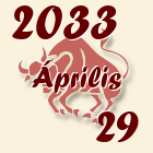 Bika, 2033. Április 29