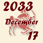 Nyilas, 2033. December 17