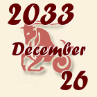 Bak, 2033. December 26
