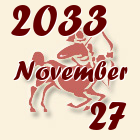Nyilas, 2033. November 27