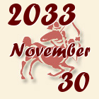 Nyilas, 2033. November 30
