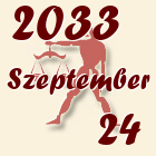 Mérleg, 2033. Szeptember 24