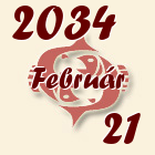 Halak, 2034. Február 21