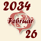 Halak, 2034. Február 26
