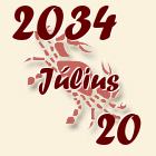Rák, 2034. Július 20