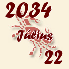 Rák, 2034. Július 22
