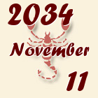 Skorpió, 2034. November 11