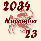 Nyilas, 2034. November 23
