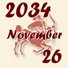 Nyilas, 2034. November 26