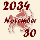 Nyilas, 2034. November 30