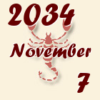 Skorpió, 2034. November 7