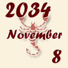 Skorpió, 2034. November 8