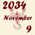 Skorpió, 2034. November 9