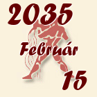 Vízöntő, 2035. Február 15