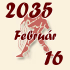 Vízöntő, 2035. Február 16