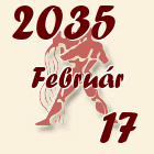 Vízöntő, 2035. Február 17