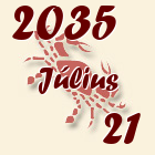 Rák, 2035. Július 21