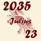 Rák, 2035. Július 23