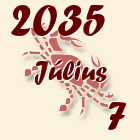 Rák, 2035. Július 7