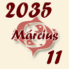 Halak, 2035. Március 11