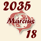 Halak, 2035. Március 18
