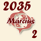 Halak, 2035. Március 2