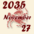Nyilas, 2035. November 27