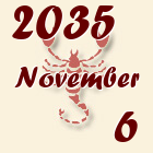 Skorpió, 2035. November 6