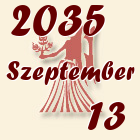 Szűz, 2035. Szeptember 13