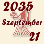 Szűz, 2035. Szeptember 21