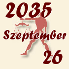 Mérleg, 2035. Szeptember 26