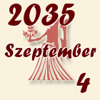 Szűz, 2035. Szeptember 4