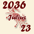 Rák, 2036. Július 23