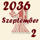 Szűz, 2036. Szeptember 2