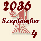 Szűz, 2036. Szeptember 4